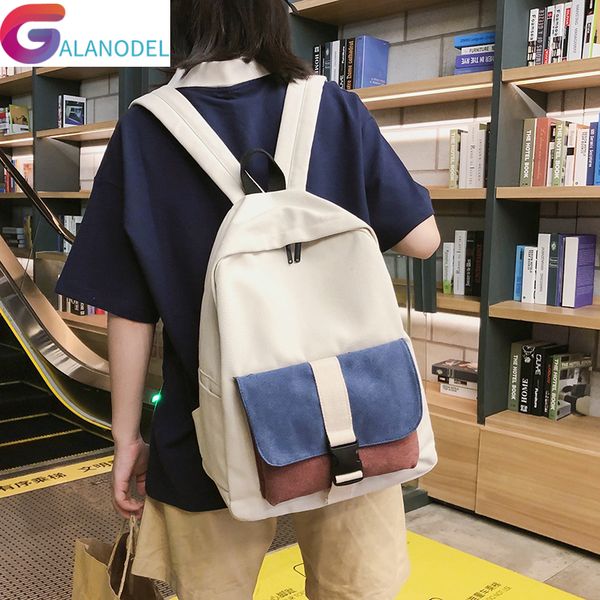 panelled color women backpack teenage girl canvas 2019 new school satchel female casual fashion student bag harajuku lady luxury
panelled color women backpack teenage girl canvas 2019 new school satchel female casual fashion student bag harajuku lady luxury