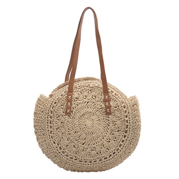 hand-woven round woman's shoulder bag handbag bohemian summer straw beach bag travel shopping female tote wicker bags
hand-woven round woman's shoulder bag handbag bohemian summer straw beach bag travel shopping female tote wicker bags