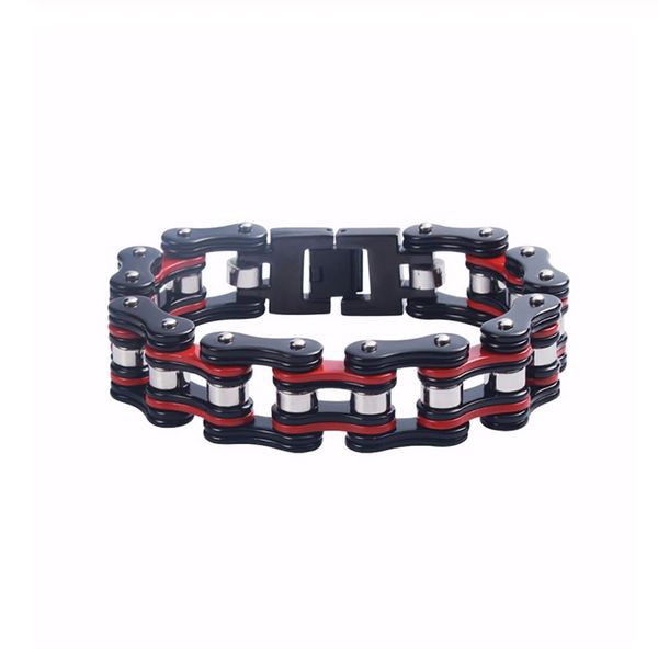 punk stainless steel red motorcycle chain bracelet men bicycle chain black big bracelets biker jewelry gift for a man wholesale
punk stainless steel red motorcycle chain bracelet men bicycle chain black big bracelets biker jewelry gift for a man wholesale