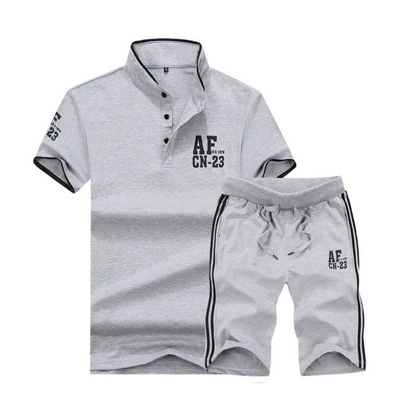 new men's suit men's short sleeve 2 piece sets summer fashion suits t-shirt+shorts mens suit, Gray
new men's suit men's short sleeve 2 piece sets summer fashion suits t-shirt+shorts mens suit, Gray