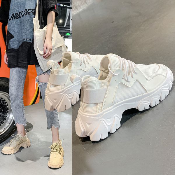 2019 autumn small white shoes woman ventilation leisure time motion thick bottom muffin women's shoes ins dad shoe, Black
2019 autumn small white shoes woman ventilation leisure time motion thick bottom muffin women's shoes ins dad shoe, Black