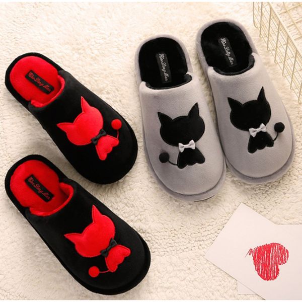 women home flat cat slippers winter cotton warm woman fashion soft house shoes short plush comfort female couple style plus size, Black
women home flat cat slippers winter cotton warm woman fashion soft house shoes short plush comfort female couple style plus size, Black