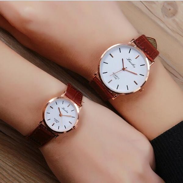 fashion creative watches women men quartz-watch unique dial design lovers' watch leather wristwatches clock, Slivery;brown
fashion creative watches women men quartz-watch unique dial design lovers' watch leather wristwatches clock, Slivery;brown