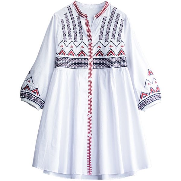 2019 new vintage embroidery women elegant cotton and linen blouses boho v-neck women white shirts femme blusa for
2019 new vintage embroidery women elegant cotton and linen blouses boho v-neck women white shirts femme blusa for