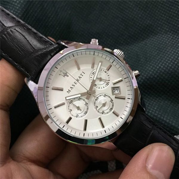 fashion leather full-featured satch military sports watch brand stainless steel men calendar waterproof black luxury mens quartz watch, Slivery;brown
fashion leather full-featured satch military sports watch brand stainless steel men calendar waterproof black luxury mens quartz watch, Slivery;brown