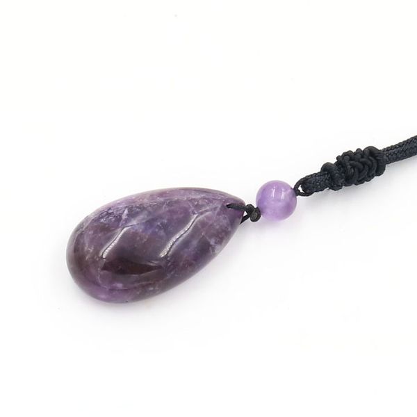 10 pcs handmade weave water drop amethyst stone pendant green aventurine necklace with rope chain ethnic style jewelry, Silver
10 pcs handmade weave water drop amethyst stone pendant green aventurine necklace with rope chain ethnic style jewelry, Silver