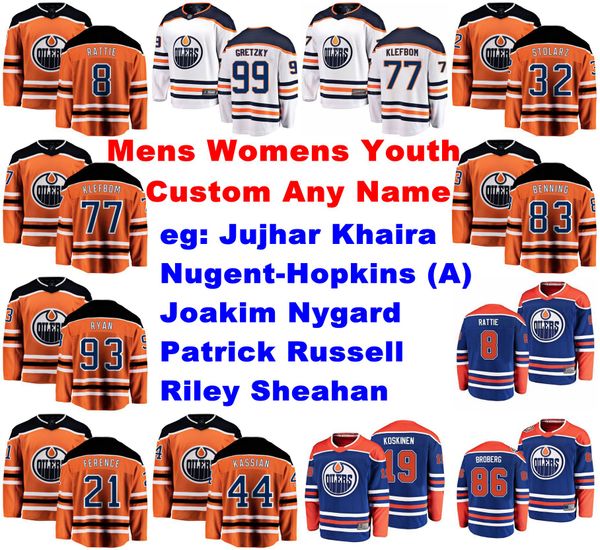 edmonton oilers jerseys jujhar khaira jersey sheahan joakim nygard patrick russell ryan nugent-hopkins hockey jerseys womens custom stitched, Black;red
