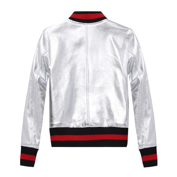 fashion gold/silver sheepskin bomber jackets chic women's baseball uniform coat real leather jackets coat s531, Black;brown
fashion gold/silver sheepskin bomber jackets chic women's baseball uniform coat real leather jackets coat s531, Black;brown