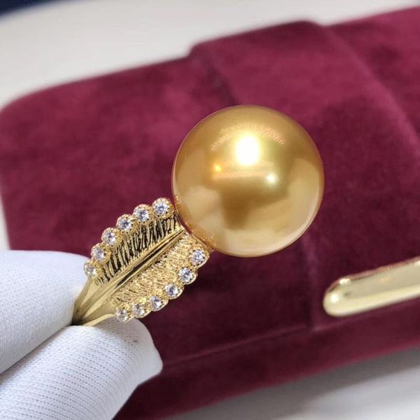 d112 pearls rings fine jewelry 18k gold natural ocean sea golden peals 12-11mm diamonds rings for women fine pearls, Golden;silver
d112 pearls rings fine jewelry 18k gold natural ocean sea golden peals 12-11mm diamonds rings for women fine pearls, Golden;silver