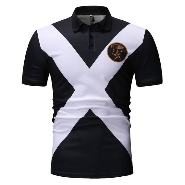 summer wear new style mixed colors printed selling t-shirt men's short sleeve shirt fold-down collar polo ouma, White;black
summer wear new style mixed colors printed selling t-shirt men's short sleeve shirt fold-down collar polo ouma, White;black
