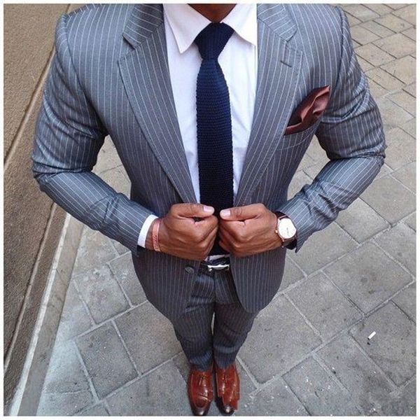 new classic серый с белыми полосами groomsmen нотч groom tuxedos 2 шт мужские костюмы свадебная / prom best man blazer (куртка + брюки + гал, Black;gray
new classic серый с белыми полосами groomsmen нотч groom tuxedos 2 шт мужские костюмы свадебная / prom best man blazer (куртка + брюки + гал, Black;gray