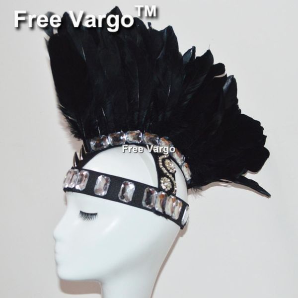 stage wear burning man black feather head piece costume gogo samba dance headdress festival rave clothes outfits gear halloween masquerade, Black;red
stage wear burning man black feather head piece costume gogo samba dance headdress festival rave clothes outfits gear halloween masquerade, Black;red