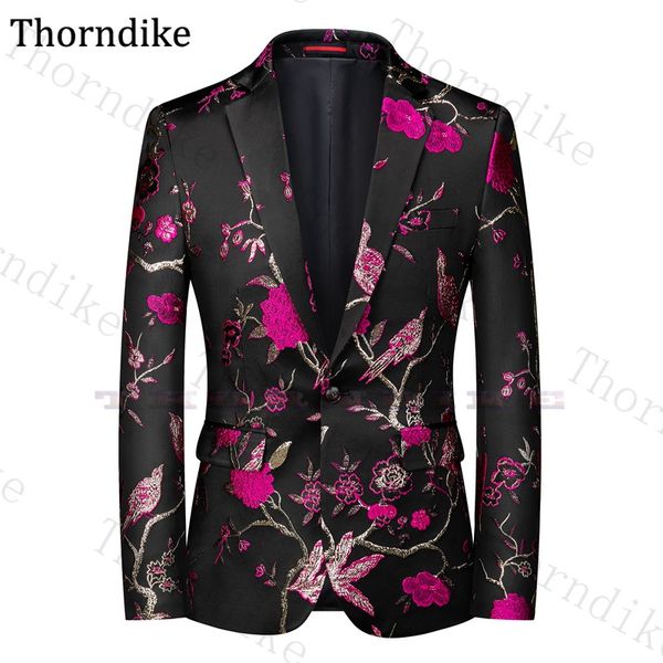 thorndike men blazer fashion jacquard floral slim fit casual suit jacket veste homme costume gentlemen luxurious dress blazers, White;black
thorndike men blazer fashion jacquard floral slim fit casual suit jacket veste homme costume gentlemen luxurious dress blazers, White;black