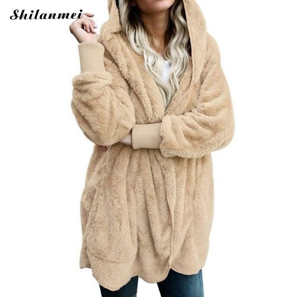new autumn winter fleece reversible coat women fashion faux fur hooded warm cardigan solid female jackets outerwear plus size, Black;brown
new autumn winter fleece reversible coat women fashion faux fur hooded warm cardigan solid female jackets outerwear plus size, Black;brown