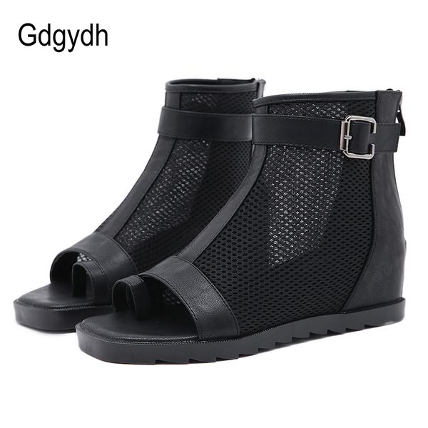 gdgydh summer boots air mesh open toe women short boots ankle-strap buckle female 2020 summer news rome style, Black
gdgydh summer boots air mesh open toe women short boots ankle-strap buckle female 2020 summer news rome style, Black
