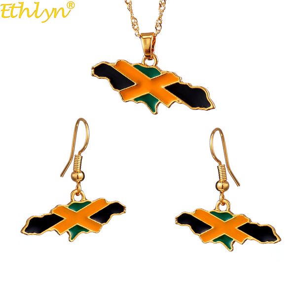ethlyn jamaica drop oil map/flag earrings necklaces pendants gold color jewelry sets for women celebration gift s218, Silver
ethlyn jamaica drop oil map/flag earrings necklaces pendants gold color jewelry sets for women celebration gift s218, Silver