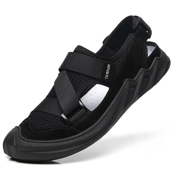 for mens heren sandals sandalle masculina sport 2020 leather erkek sandalsslippers homme ete couro deportivas beach piel man de, Black
for mens heren sandals sandalle masculina sport 2020 leather erkek sandalsslippers homme ete couro deportivas beach piel man de, Black