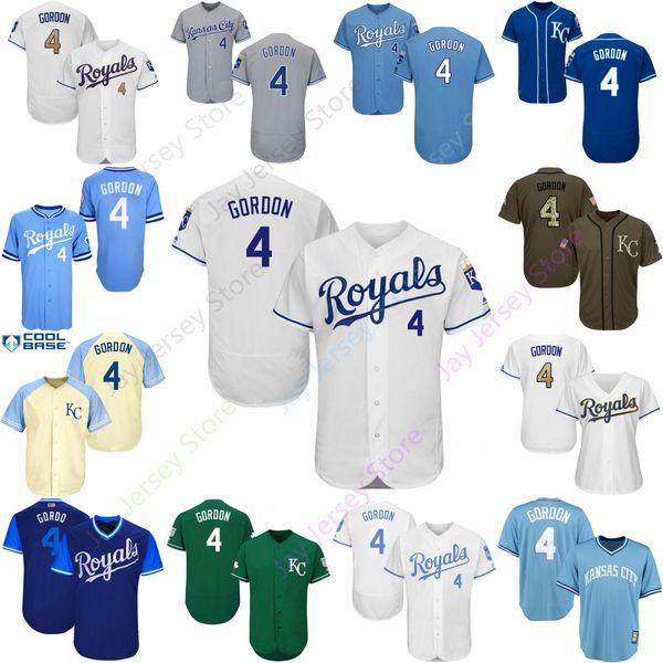 2019 Kansas City 4 Alex Gordon Jersey Royals Jerseys Cool Base Flexbase Home Away White Black Red Grey Pullover Button Men Women Youth
2019 Kansas City 4 Alex Gordon Jersey Royals Jerseys Cool Base Flexbase Home Away White Black Red Grey Pullover Button Men Women Youth