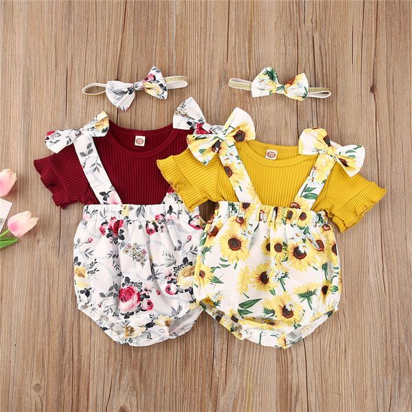 new summer kids baby girl cotton clothes set summer short sleeve rib-knitted romper floral printed bib shorts 3pcs suit outfits, White
new summer kids baby girl cotton clothes set summer short sleeve rib-knitted romper floral printed bib shorts 3pcs suit outfits, White