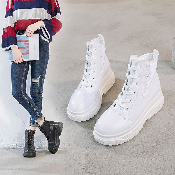 sondr platform high heel white winter ankle boots for women lace up wedge botas plataforma fashion booties shoes woman round toe, Black
sondr platform high heel white winter ankle boots for women lace up wedge botas plataforma fashion booties shoes woman round toe, Black