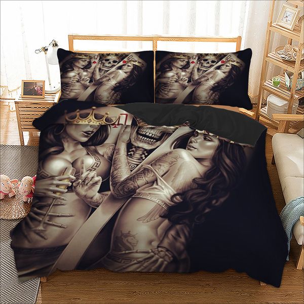 3d duvet cover set skull bedding set girl single twin king size bed linen cover teen bedclothes with pillowcase
3d duvet cover set skull bedding set girl single twin king size bed linen cover teen bedclothes with pillowcase