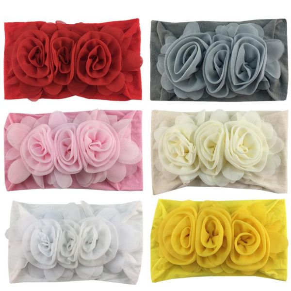 24pc/lot infant baby girls chiffon flower nylon headbands nylon turban head wraps for children girls hair accessories, Slivery;white
24pc/lot infant baby girls chiffon flower nylon headbands nylon turban head wraps for children girls hair accessories, Slivery;white
