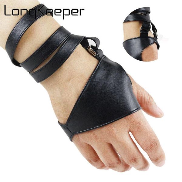 longkeeper fashion women pu leather fingerless gloves palm belt up half finger gloves female cool punk dancing mittens luvas, Blue;gray
longkeeper fashion women pu leather fingerless gloves palm belt up half finger gloves female cool punk dancing mittens luvas, Blue;gray