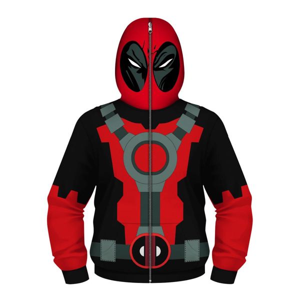 children cartoon anime deadpool cool coat superhero hooded zipper design boy/girl hip hop hoodies kids 3d sweatshirts clothes, Black
children cartoon anime deadpool cool coat superhero hooded zipper design boy/girl hip hop hoodies kids 3d sweatshirts clothes, Black