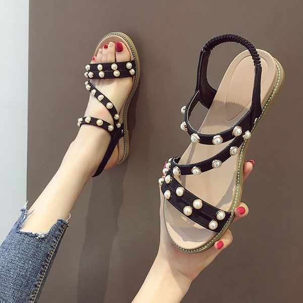 anti-skid comfort shoes for women 2020 summer flat sandals women's heels all-match suit female beige comfort block ladies, Black
anti-skid comfort shoes for women 2020 summer flat sandals women's heels all-match suit female beige comfort block ladies, Black