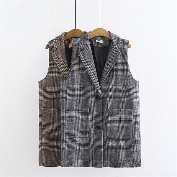 2019 spring autumn suit vest plus size xxl-5xl women sleeveless plaid blazer casual waistcoat female loose outerwear g345, Black;white
2019 spring autumn suit vest plus size xxl-5xl women sleeveless plaid blazer casual waistcoat female loose outerwear g345, Black;white