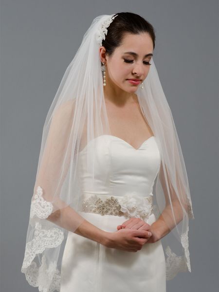 2019 short two layer bridal wedding veils lace applique edge 1 meter ivory lace bridal veil wedding veils on sale, Black
2019 short two layer bridal wedding veils lace applique edge 1 meter ivory lace bridal veil wedding veils on sale, Black