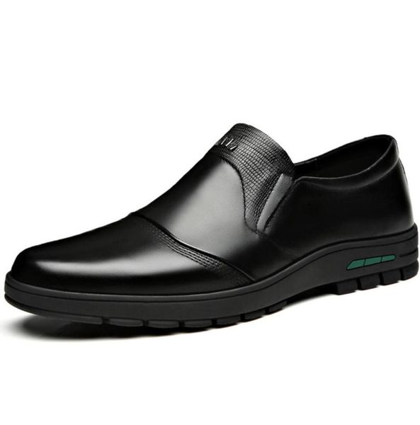 2019 men's genuine leather shoes quality head leather soft anti-slip rubber loafers shoes man slip on casual real, Black
2019 men's genuine leather shoes quality head leather soft anti-slip rubber loafers shoes man slip on casual real, Black