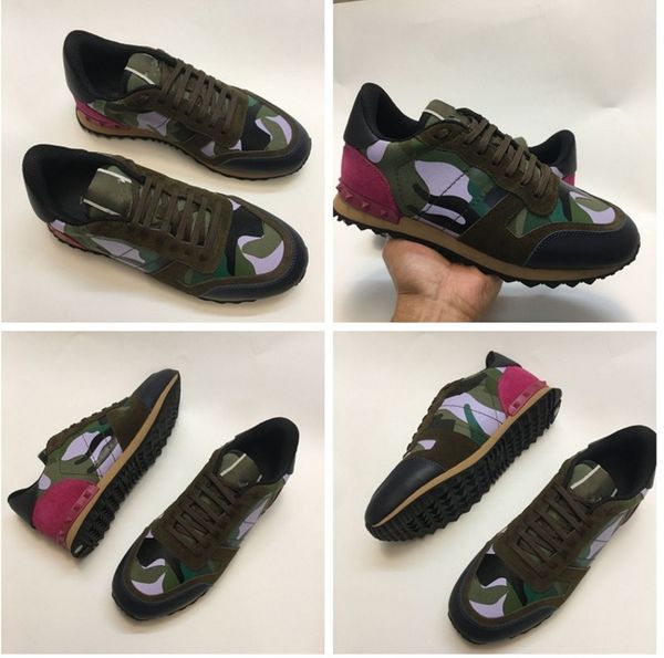 2020 luxury designer rock stud sneaker shoes women,men casual shoes rock runner trainer party wedding shoes, Black 
2020 luxury designer rock stud sneaker shoes women,men casual shoes rock runner trainer party wedding shoes, Black