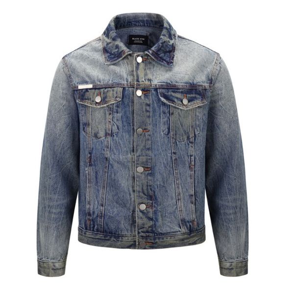 denim jacket coat men women washed denim distressed streetwear hip hop jacket slim fit rapper casual ripped brand jacket, Black;brown
denim jacket coat men women washed denim distressed streetwear hip hop jacket slim fit rapper casual ripped brand jacket, Black;brown