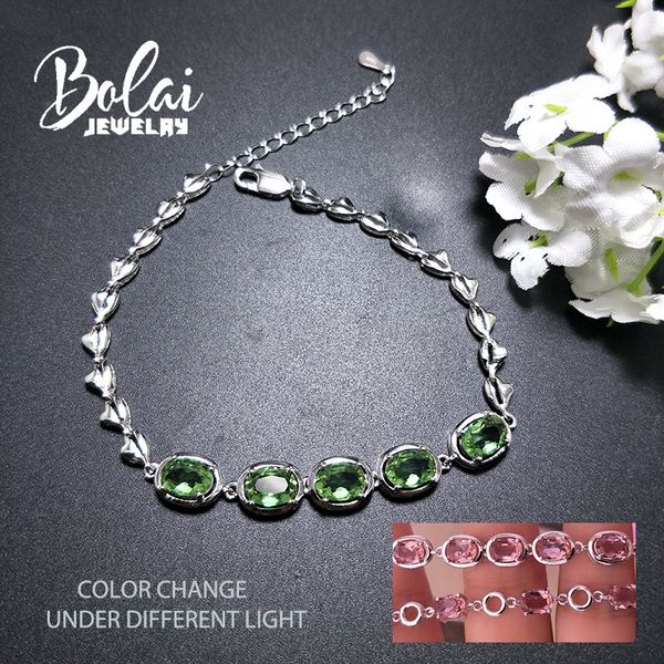 bolaijewelry,amazing color change created zultanit diaspore bracelet 925 sterling silver fine jewelry for girls gift, Golden;silver
bolaijewelry,amazing color change created zultanit diaspore bracelet 925 sterling silver fine jewelry for girls gift, Golden;silver