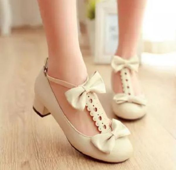 2019 bowknot women's shoes in spring and autumn with new style middle heel coarse heel round head#11, Black
2019 bowknot women's shoes in spring and autumn with new style middle heel coarse heel round head#11, Black