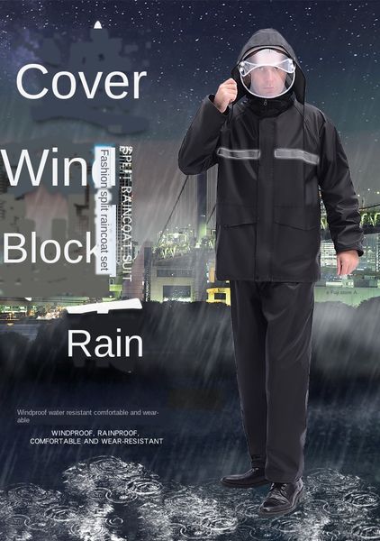 reflective split raincoat suit labor protection oxford cloth oxford cloth outdoor riding raincoat, Red;brown
reflective split raincoat suit labor protection oxford cloth oxford cloth outdoor riding raincoat, Red;brown