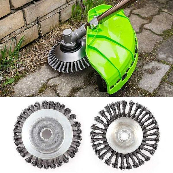 6 inch steel wire grass trimmer head rounded edge trimmer head grass brush removal tray plate for lawnmower
6 inch steel wire grass trimmer head rounded edge trimmer head grass brush removal tray plate for lawnmower
