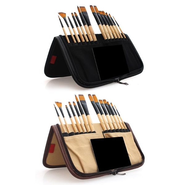 14pcs paint brushes acrylic watercolor brush with pencil case storage bag for school artists painting drawing
14pcs paint brushes acrylic watercolor brush with pencil case storage bag for school artists painting drawing