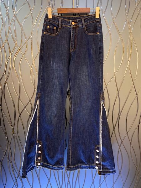2020 spring and autumn new style women's street cool trousers slit jeans 0320, Blue
2020 spring and autumn new style women's street cool trousers slit jeans 0320, Blue