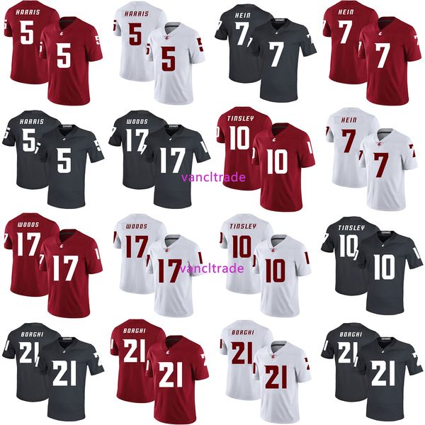 washington state cougars 10 trey tinsley 5 travell harris 7 mel hein 21 max borghi 17 kassidy woods mens football jerseys, Black;red
washington state cougars 10 trey tinsley 5 travell harris 7 mel hein 21 max borghi 17 kassidy woods mens football jerseys, Black;red