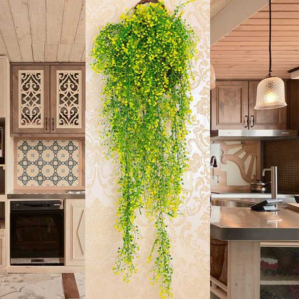 80cm artificial flowers vine ivy leaf wall hanging fake artificial plants green garland home decor wedding party decoration
80cm artificial flowers vine ivy leaf wall hanging fake artificial plants green garland home decor wedding party decoration