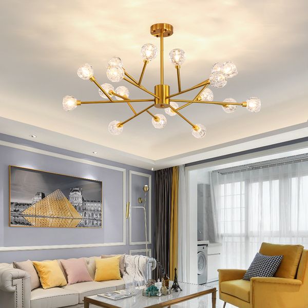 crystals for chandeliers living room pendant lamp personality light luxury crystal restaurant light gold chandelier ac milan
