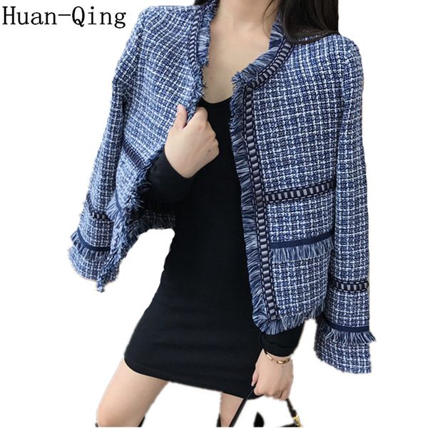 fashion small fragrance tassel tweed jacket plaid coat autumn long sleeve open stitch jacket outerwear women windbreaker jackets, Black;brown
fashion small fragrance tassel tweed jacket plaid coat autumn long sleeve open stitch jacket outerwear women windbreaker jackets, Black;brown