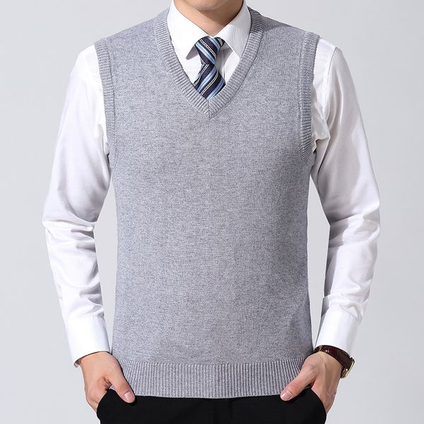 shujin classical knitted sleeveless sweater vest men v-neck sleeveless casual business pullovers solid color sweaters waistcoat, White;black
shujin classical knitted sleeveless sweater vest men v-neck sleeveless casual business pullovers solid color sweaters waistcoat, White;black