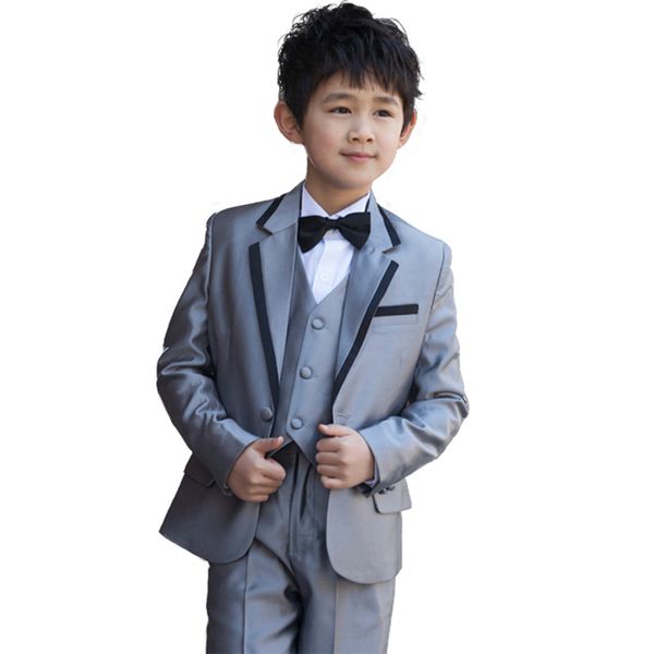three piece grey kids wedding suits boys formal occasion children wedding suit boys attire bespoke kid tuxedo, Black
three piece grey kids wedding suits boys formal occasion children wedding suit boys attire bespoke kid tuxedo, Black