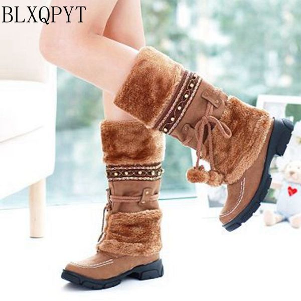 blxqpyt winter snow boots russia warm large size 35-43 women thick plush winter shoes woman middle long boots 808, Black
blxqpyt winter snow boots russia warm large size 35-43 women thick plush winter shoes woman middle long boots 808, Black