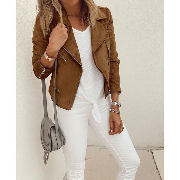 2019 women autumn winter solid turn-down collar zipper short style fashion casual slim motorcycle bikers jacket coat sj3806m, Black;brown
2019 women autumn winter solid turn-down collar zipper short style fashion casual slim motorcycle bikers jacket coat sj3806m, Black;brown