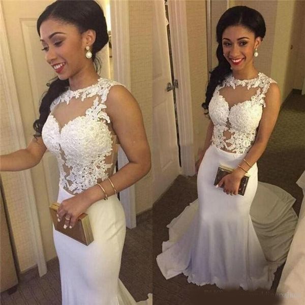 2020 lace mermaid wedding dresses illusion elastic satin bodice lace dresses button back bridal wedding gowns bride dresses, White
2020 lace mermaid wedding dresses illusion elastic satin bodice lace dresses button back bridal wedding gowns bride dresses, White