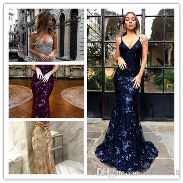 2018 women's new summer deep v dresses sequins dinner party maxi dresses, White;black
2018 women's new summer deep v dresses sequins dinner party maxi dresses, White;black